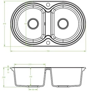 Laveo Dafne SBD 520T - Zlewozmywaki - miniaturka - grafika 2