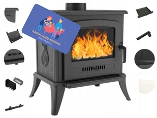 Kratki.pl Marek Bal Piec żeliwny koza K7 z turbofanem  130 5 kW KOZA/K7/TF - Kominki wolnostojące - miniaturka - grafika 5