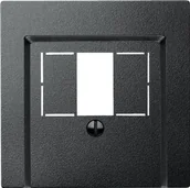 Wyłączniki światła i elektryczne - Merten Płytka centralna 297914 zapewnia TAE/Audio/USB, antracyt, system M 1325243 - miniaturka - grafika 1