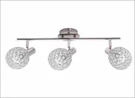 Lampy sufitowe - Krislamp Klara KR 322-3L listwa lampa sufitowa plafon spot 3x40W E14 chrom - miniaturka - grafika 1