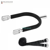 Akcesoria jeździeckie - Waldhausen Ostrogi damskie ogumowane z paskami - 62661 - miniaturka - grafika 1