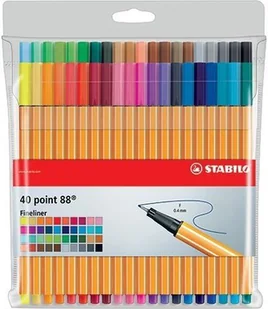 STABILO Cienkopis Point 88 40 kolorów etui - Artykuły biurowe - miniaturka - grafika 2