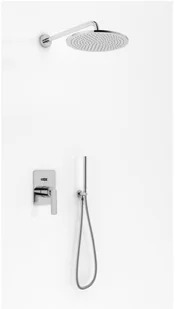 Kohlman Experience Zestaw prysznicowy podtynkowy z deszczownicą 20 cm chrom QW210ER20 - Zestawy prysznicowe - miniaturka - grafika 2