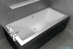 Riho Lugo 190x80cm wanna prostokątna z hydromasażem Pneumatic lewa + nogi + syfon BT04-PNE-L - Wanny z hydromasażem - miniaturka - grafika 6