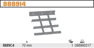 BETA ZESTAW PRZEGR.KRZYŻ.W.70MM 418X205 D/C41 8889C4/7 - Pozostałe wyposażenie warsztatu - miniaturka - grafika 2