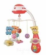 Karuzele dla niemowląt - Baby Mix MUZYCZNA KARUZELA Z PROJEKTOREM CZERWONA PL-408930 RED - miniaturka - grafika 1