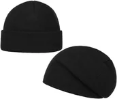 Czapki dla dzieci - Czapka Dziecięca Wind, czarny, One Size - miniaturka - grafika 1