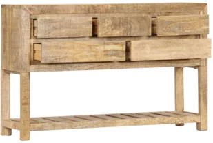 vidaXL vidaXL Szafka, 120x30x75 cm, lite drewno mango - Szafki do salonu - miniaturka - grafika 3