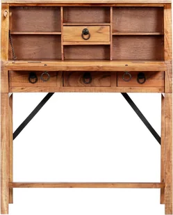 vidaXL vidaXL Biurko, 90x40x107 cm, lite drewno akacjowe - Biurka - miniaturka - grafika 3