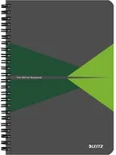 Notesy i bloczki - Leitz Kołonotatnik Office PP A4 w kratkę zielony KZK1065 - miniaturka - grafika 1