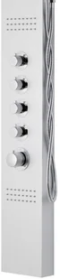 Corsan Panel prysznicowy Kaskada A014A gwiezdna szarość z termostatem A-014AT KASKADA SREBRNY - Panele prysznicowe - miniaturka - grafika 4