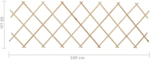 vidaxl Płotki kratkowe, 5 szt., drewno jodłowe, 180x60 cm 47240 - Ogrodzenia - miniaturka - grafika 7
