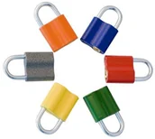 Kłódki - LOB Kłódka KZ 30 ZnAl kolory - miniaturka - grafika 1