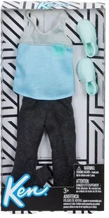 Mattel Barbie ubranie niebiesko-różowa sukienka - Akcesoria dla lalek - miniaturka - grafika 6