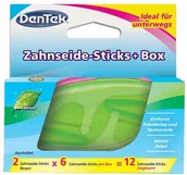 Zestawy kosmetyków damskich - DenTek On The Go Floss Pick Cases zestaw wykałaczki do zębów z nitką 12szt + dwa pudełeczka primavera-047701133477 - miniaturka - grafika 1