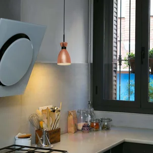 Lorefar Faro) Stylowa lampa wahadłowa Retro, miedziana - Lampy sufitowe - miniaturka - grafika 3