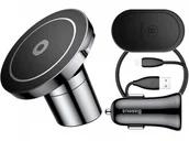 Uchwyty samochodowe do telefonów - Baseus Uchwyt samochodowy do kratki wentylacyjnej WXER-01 Czarny - miniaturka - grafika 1