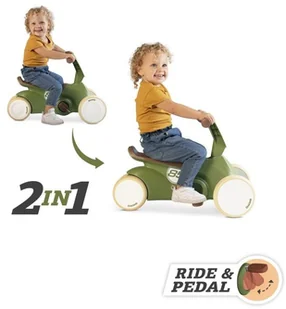 Berg GO2 Gokart Jeździk Rowerek 2w1 Retro Green 24.50.08.00 - Jeździki dla dzieci - miniaturka - grafika 2
