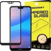 Szkła hartowane na telefon - Huawei Wozinsky Wozinsky Wozinsky super wytrzymałe szkło hartowane Full Glue na cały ekran z ramką Case Friendly P20 Lite czarny - miniaturka - grafika 1