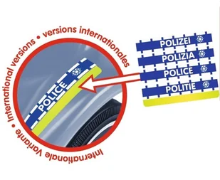 BIG Jeździk New Bobby Car Policja z Dźwiękiem 56101 - Jeździki dla dzieci - miniaturka - grafika 4