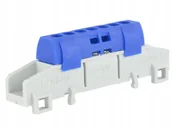 Bezpieczniki elektryczne - Listwa zaciskowa mostek na szynę TH35 7 niebieska - miniaturka - grafika 1