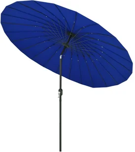 vidaXL Parasol ogrodowy na słupku aluminiowym, 270 cm, lazurowy vidaXL - Parasole ogrodowe - miniaturka - grafika 4