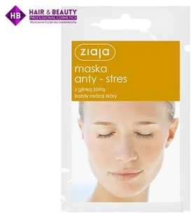 Ziaja Maska anty-stres glinka żółta 7ml - Maseczki do twarzy - miniaturka - grafika 4