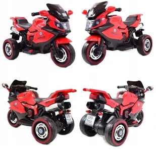 Super-Toys DUŻY MOTOR ŚCIGACZ STRONG 2 EXCLUSIVE/518 DLX-518-CZERWONY - Pojazdy elektryczne dla dzieci - miniaturka - grafika 11