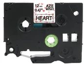 Taśmy do drukarek barwiące - Brother strefadrukarek.pl Taśma TZe-MPVA31 12mm x 4m ozdobna serwone serca czarny nadruk - zamiennik| OSZCZĘDZAJ DO 80% - ZADZWOŃ! 730811399 PROMOCJA! TZE-MPVA31 - miniaturka - grafika 1