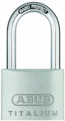 Kłódki - Abus ABUS 64TI/40hb40 Titalium kłódkę z długą szyjką z pałąkiem, równocześnie zamykający (ka6411) ABUKA54579 - miniaturka - grafika 1