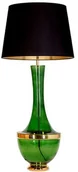 Lampy stojące - 4concepts Nocna LAMPKA stojąca TROYA L232272257 abażurowa LAMPA stołowa vintage czarna zielona L232272257 - miniaturka - grafika 1
