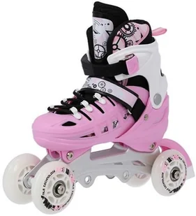 Nils EXTREME NH10905 4w1 RÓŻOWE ROZM. L(39-42) ŁYŻWOROLKI Z WYM. PŁOZĄ HOKEJOWĄ EXTREME 16-25-031 - Rolki - miniaturka - grafika 19