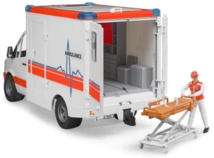 Bruder 02536 Karetka Ambulans z figurką ratownika 02536 - Samochody i pojazdy dla dzieci - miniaturka - grafika 4