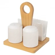 Pojemniki na przyprawy - Orion Zestaw do przypraw WHITELINE - miniaturka - grafika 1