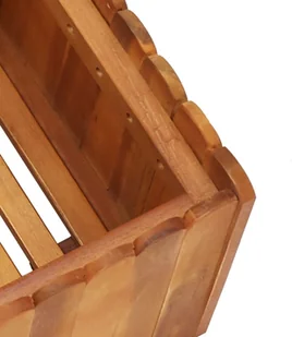 vidaXL Donica ogrodowa, 50x30x25 cm, lite drewno akacjowe - Donice - miniaturka - grafika 5