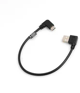 Kable USB - System-S USB 3.1 Typ C 90 ° gewinkelt do USB 2.0 Typ A 90 ° gewinkelt wtyczka kątowa kabel danych kabel do ładowania adapter sieciowy 27 cm 53526351 - miniaturka - grafika 1