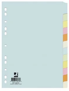 Q-Connect Przekładki kartonowe 12 k. KF16074 - Przekładki do segregatorów Q-Connect Przekładki kartonowe 12 k. KF16074 - Przekładki do segregatorów - miniaturka - grafika 4