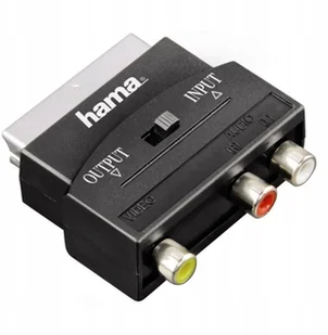 Hama Adapter SCART-3XRCA Czarny Rozłóż zakup na 50 rat - Złącza, przejściówki, adaptery - miniaturka - grafika 2