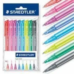 Staedtler Długopis trójkątny z przyciskiem ball 423M 8 kol 198539 - Długopisy - miniaturka - grafika 3