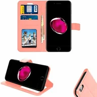 Etui i futerały do telefonów - iPOMCASE Coque portfel pour Apple iPhone 7, różowy Folio-PHOTO-iPhone 7-Rose - miniaturka - grafika 1