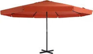 Parasole ogrodowe - vidaXL Parasol ogrodowy na słupku aluminiowym, 500 cm, terakota bordo - miniaturka - grafika 1