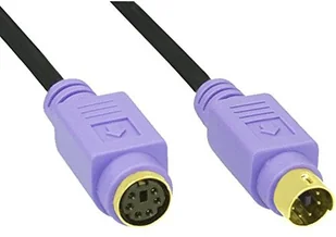 InLine PS/2 Przedłużacz męski - żeński czarny fioletowy pozłacany2 m - 13 - Kable komputerowe i do monitorów - miniaturka - grafika 2