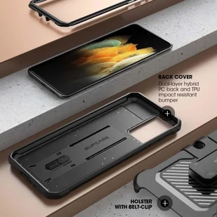 Supcase UNICORN BEETLE PRO ETUI PANCERNE NA SAMSUNG GALAXY S21 ULTRA CZARNE 17581 - Etui i futerały do telefonów - miniaturka - grafika 4