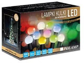 Polamp sp. z o.o. Lampki choinkowe Kulki 100 diod LED, 10 m, 3,3 W, barwa niebieska, kabel zielony - Oświetlenie świąteczne - miniaturka - grafika 3