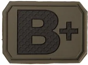 Odzież taktyczna i umundurowanie - Mil-Tec Emblemat z grupą krwi B+ olive (16831301) 16831301 - miniaturka - grafika 1