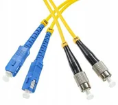 Patchcordy - Opto Patchcord Opto FC/UPC-SC/UPC SM duplex 3m - miniaturka - grafika 1
