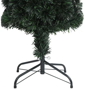 VidaXL Lumarko Sztuczna, wąska choinka ze stojakiem, 120 cm, włókno optyczne 328443 VidaXL - Oświetlenie świąteczne - miniaturka - grafika 7