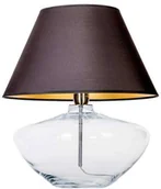Lampy stojące - 4concepts Stojąca LAMPKA sypialniana MADRID L008031214 abażurowa LAMPA nocna czarna przezroczysta L008031214 - miniaturka - grafika 1