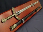 Repliki - broń - Denix SA REPLIKA MIECZ TEMPLARIUSZY NA TABLO MODEL 4163N+TD 4163N+TD - miniaturka - grafika 1