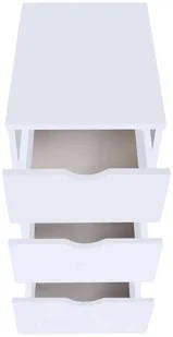 vidaXL Szafka z szufladami, 33 x 45 x 60 cm, biała - Komody - miniaturka - grafika 3